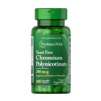 Chromium Polynicotinate 200 mcg Yeast Free - 100 veg caps