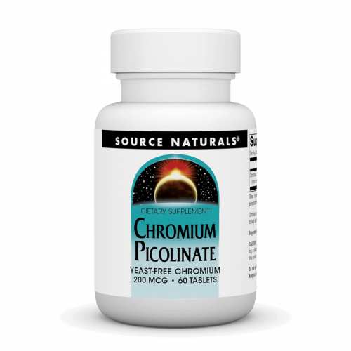 Chromium Picolinate 200 mcg Yeast Free - 60 tabs (Пошкоджена етикетка)