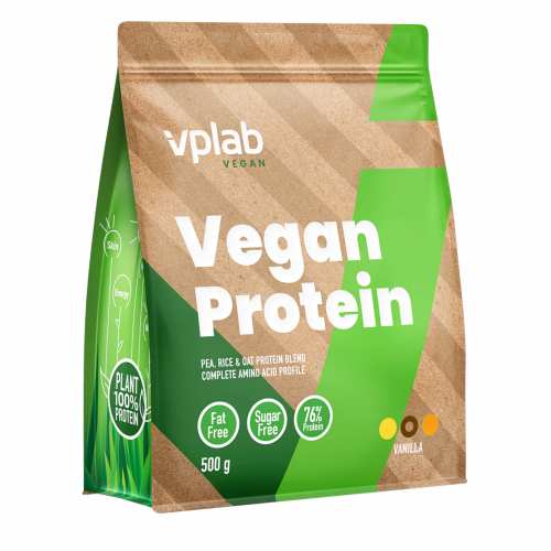 Vegan Protein - 500g Vanilla (Пошкоджена упаковка) Vegan Protein - 500g Vanilla (Пошкоджена упаковка)