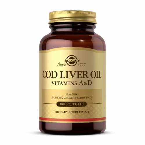 Cod Liver Oil Vitamins A&D - 100 softgels