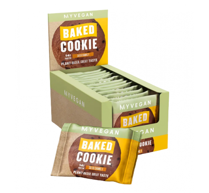 Myvegan Baked Cookie - 12x75g Salted Caramel