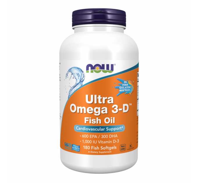 Ultra Omega 3-D™ Fish Oil - 180 Fish Softgels