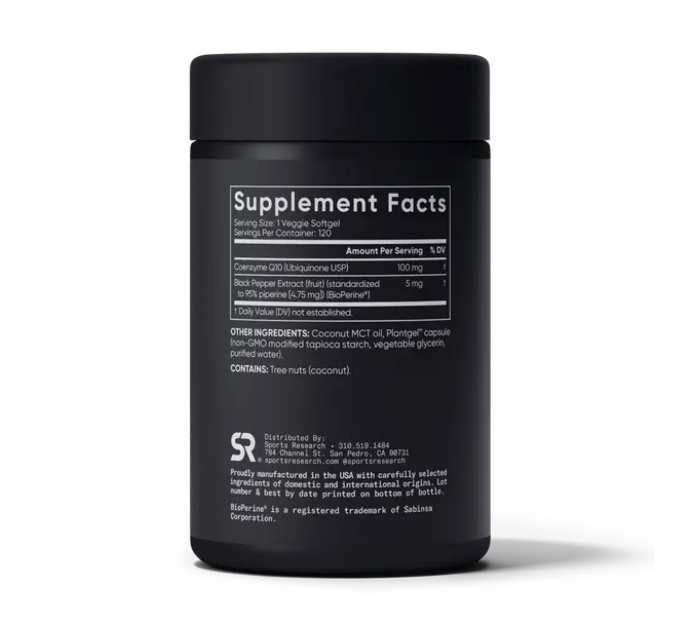CoQ10 100mg - 120 veg softgels