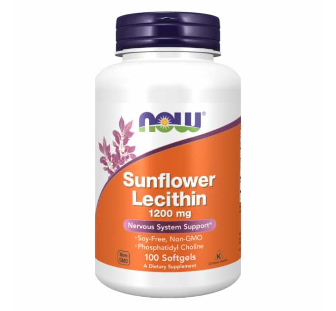 Sunflower Lecithin 1200 mg - 100 sgels (Пошкоджена банка)