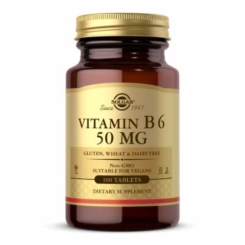 Vitamin B6 50mg - 100 tabs (Пошкоджена етикетка) Vitamin B6 50mg - 100 tabs (Пошкоджена етикетка)