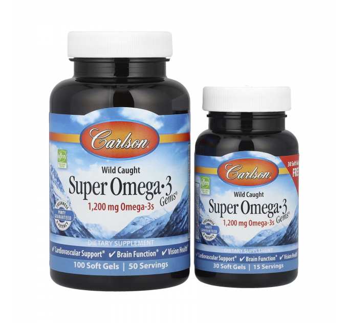 Super Omega-3 Gems 100+30 - 130 softgels