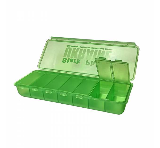 Pillbox 7 Cell Green