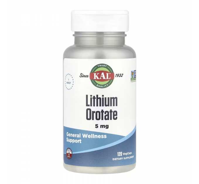 Lithium Orotate 5mg - 120 vcaps