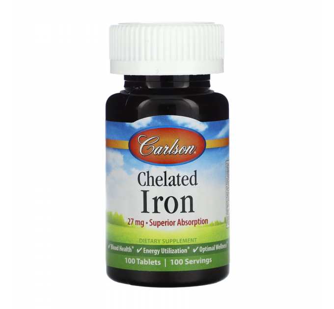 Chelated Iron - 100 tabs