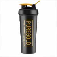 Shaker - 700ml Black-Gold