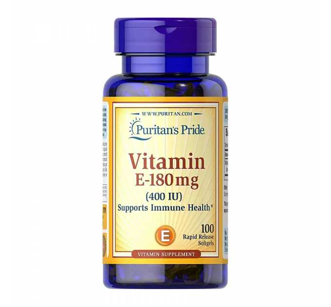 Vitamin E-180mg 400 IU - 100 softgels