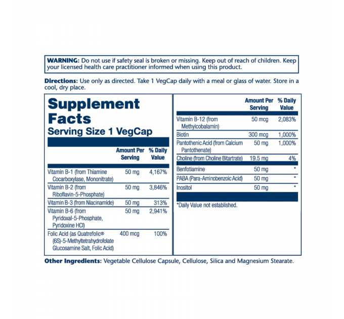 Methyl B-Complex 50mg - 60 vcaps