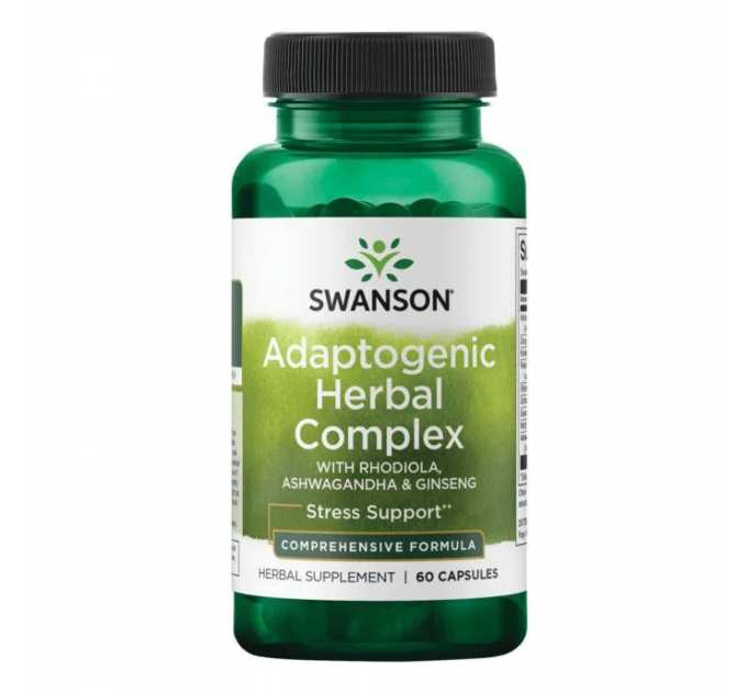 Adaptogenic Herbal Complex (Rhodiola Ashwagandha Ginseng) - 60caps