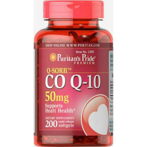 Q-SORB Co Q-10 50 mg - 200 Rapid Release Softgels