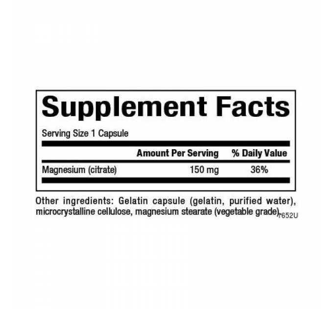 Magnesium Citrate 150mg - 90 caps