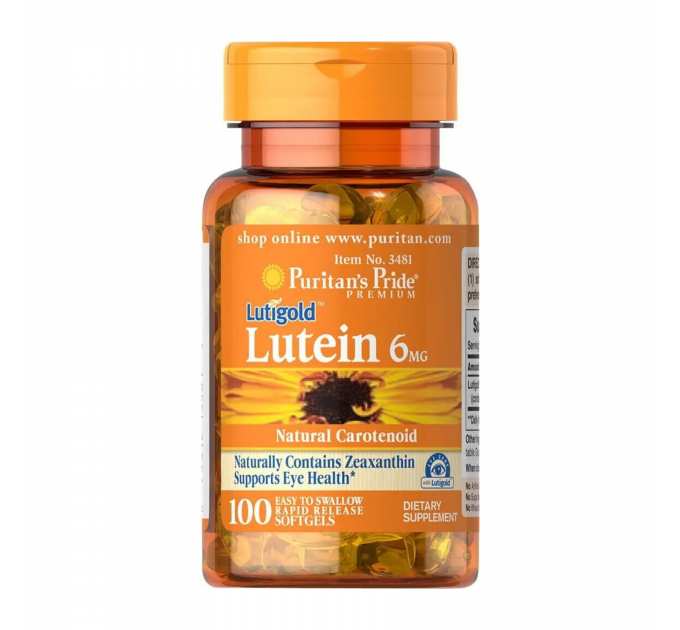 Lutein 6 mg with Zeaxanthin - 100 softgels