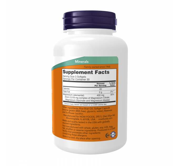 Magnesium Citrate 134mg - 180 sgels