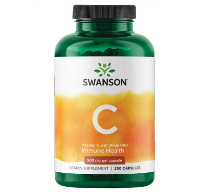 Vitamin C with Rose Hips 500 mg - 250 Caps