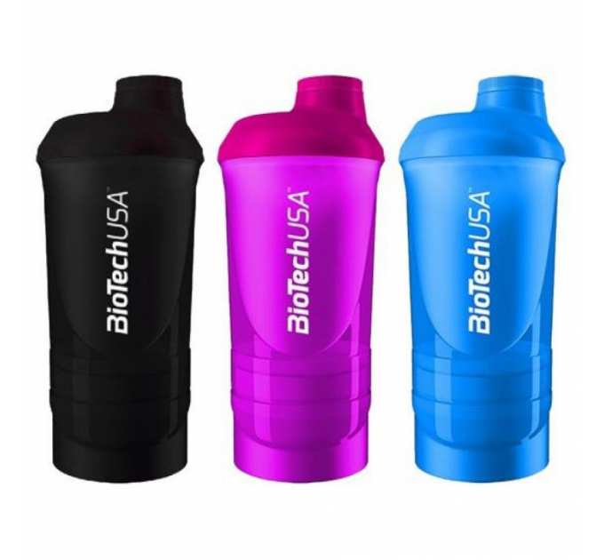 Shaker Wave - 600ml plus 250ml plus 100ml Black-smoked