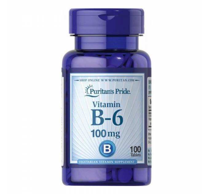 Vitamin B-6 (Pyridoxine Hydrochloride) 100mg - 100tabs