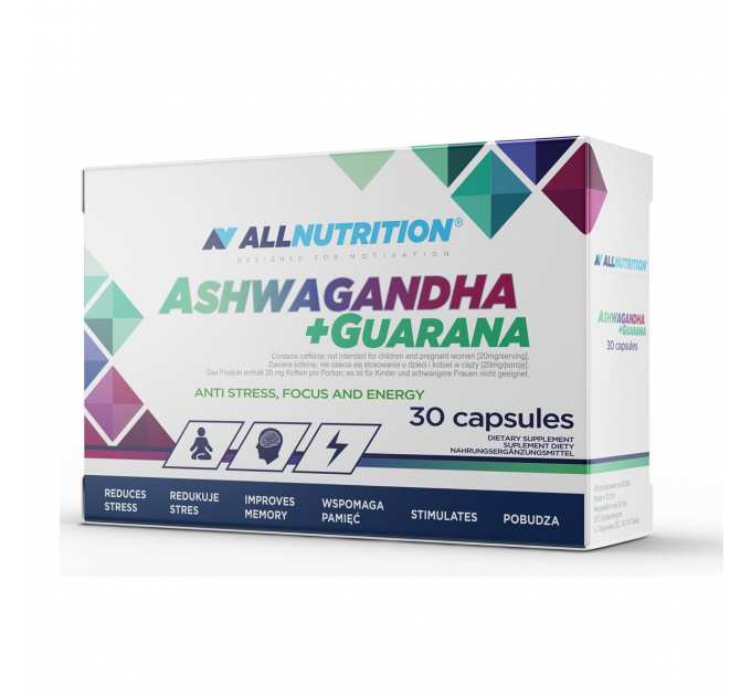 Ashwagandha 300mg + Guarana - 30caps