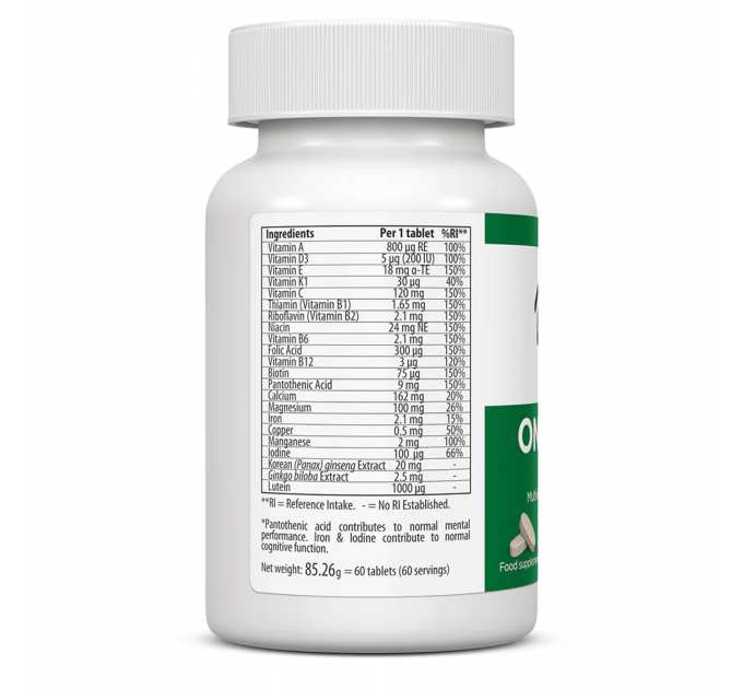 OneDaily 50 Plus - 60 caps