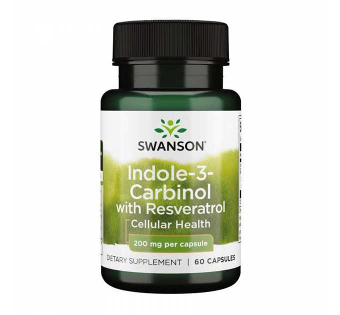 Indole-3-Carbinol with Resveratrol 200mg - 60 caps