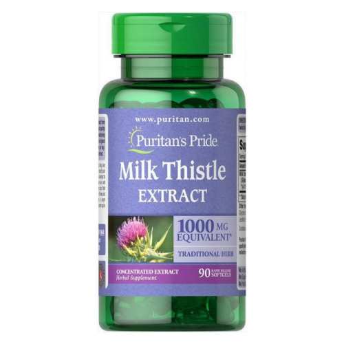 Milk Thistle 4:1 Extract 1000mg - 90softgels (Пошкоджена банка) Milk Thistle 4:1 Extract 1000mg - 90softgels (Пошкоджена банка)