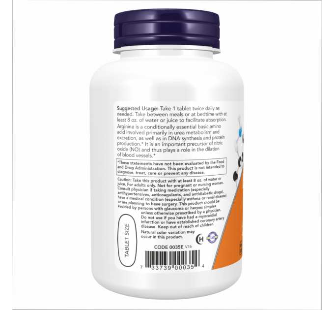L-Arginine 1000mg - 120 tabs
