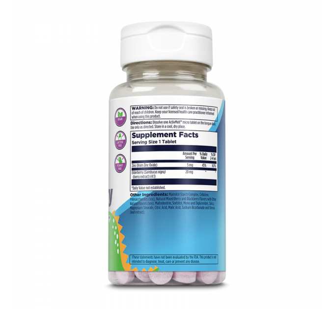 Zinc Elderberry 5mg - 90 tabs Berry