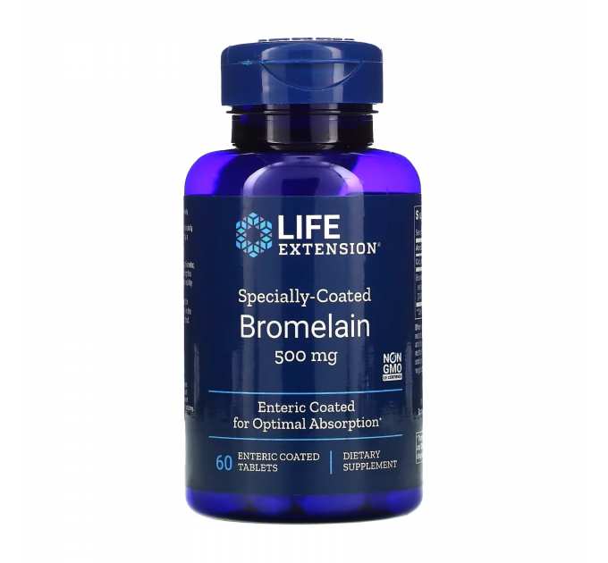 Specially-Coated Bromelain	500 mg - 60 tabs