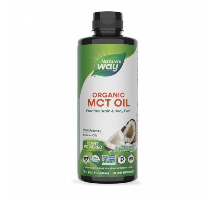 100% Organic MCT Oil - 16 oz