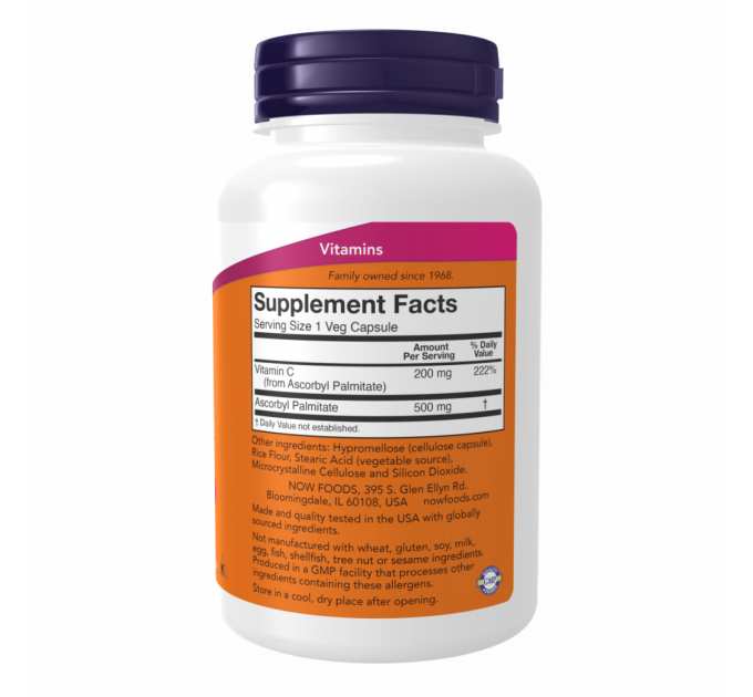 Ascorbyl Palmitate 500 mg - 100 vcaps