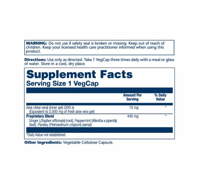 Aloe Vera Gel 2000mg - 100 vcaps