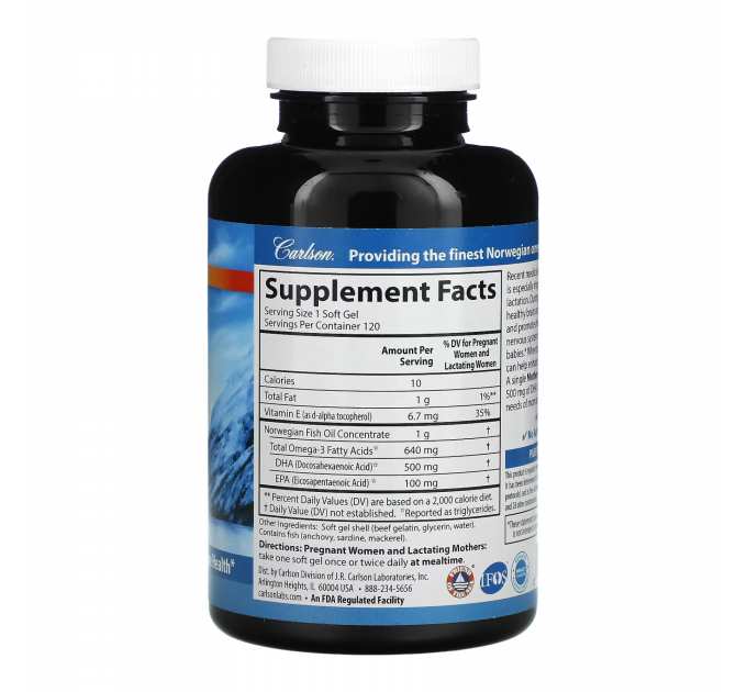 Mother's DHA 500mg - 120 softgels