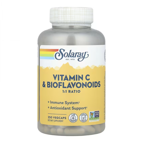 Vitamin C & Bioflavonoids 1:1 500mg - 250 vcaps Vitamin C & Bioflavonoids 1:1 500mg - 250 vcaps
