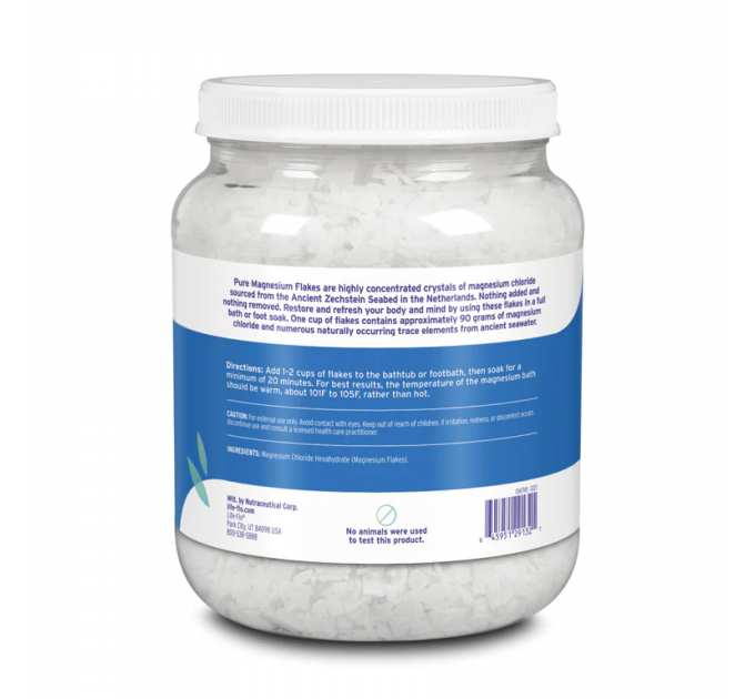 Pure Magnesium Flakes - 44 oz (Пошкоджена банка)