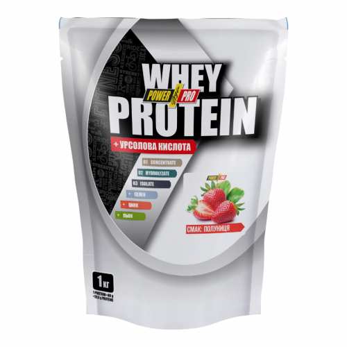 Whey Protein - 1000g Strawberry with Cream (Пошкоджена упаковка)