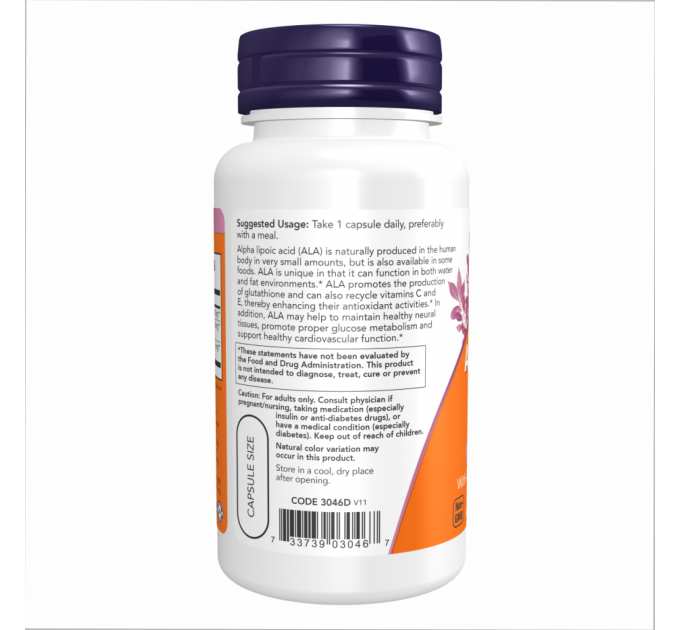 Alpha Lipoic Acid 600mg - 60 vcaps