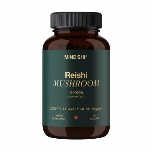 Reishi Mushroom 1000 mg - 60 vegcaps (Без етикетки)