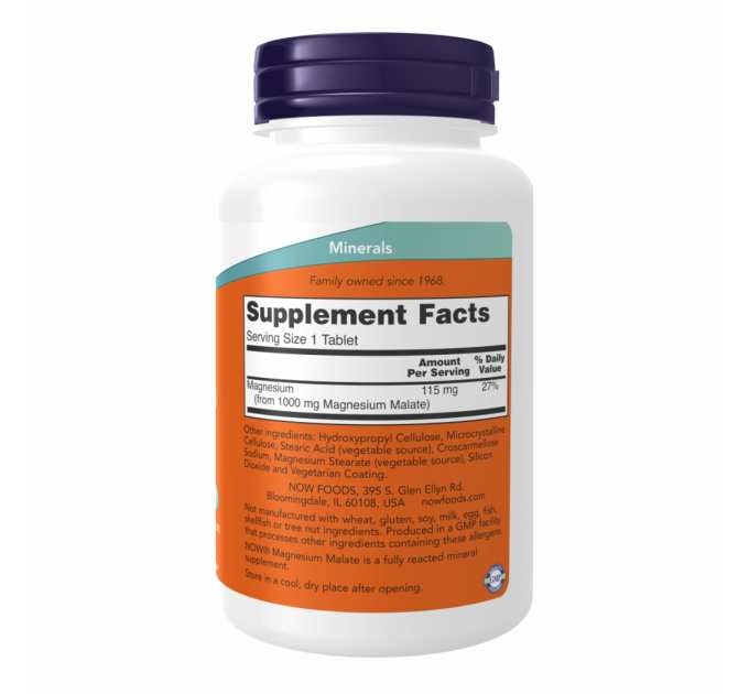 Magnesium Malate 1000mg - 180 tabs