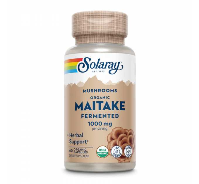 Org Grown Fermented Maitake 1000mg - 60 caps (До 11.25)