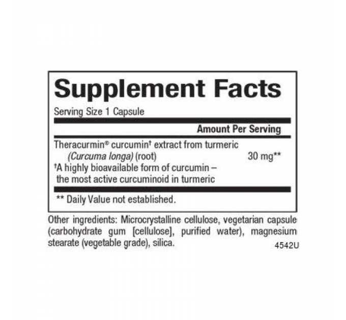 CurcuminRich Theracurmin 30 mg - 60 vcaps