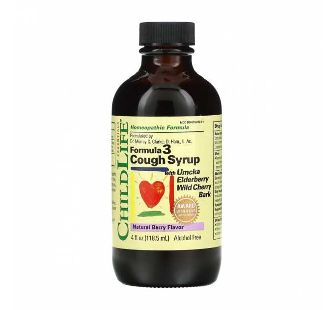 Formula 3 Cough Syrup - 118.5 ml Natural Berry