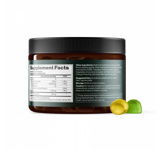 CBD Gummies Full Spectrum 750 mg Apple & Lemon - 30 gummies