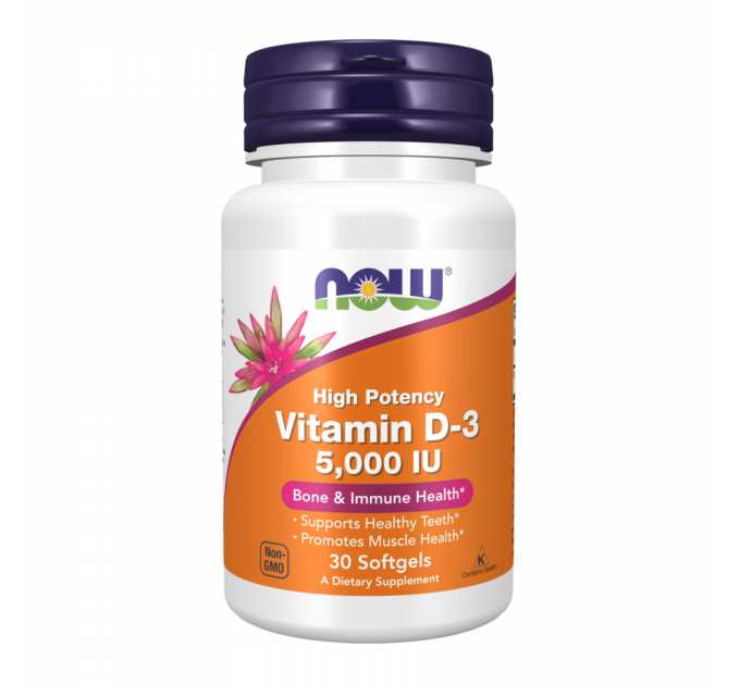 Vitamin D-3 5000 IU - 30 softgels