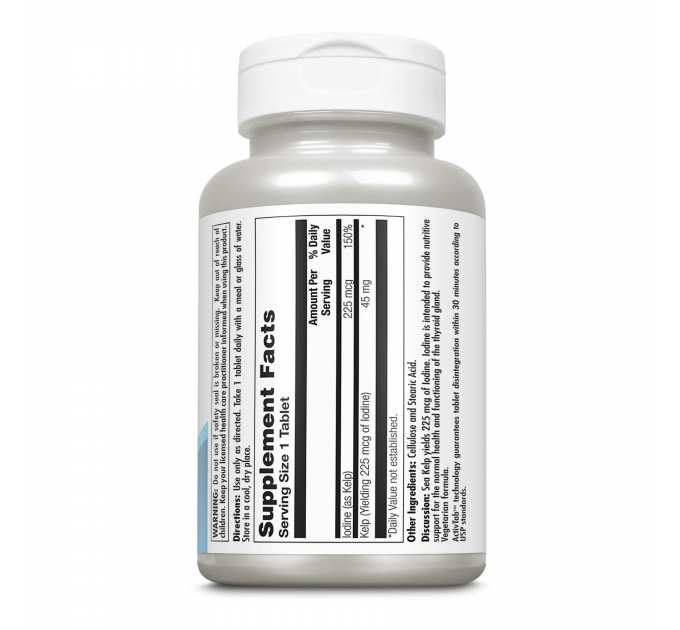 Kelp Iodine 225mcg - 250 tabs