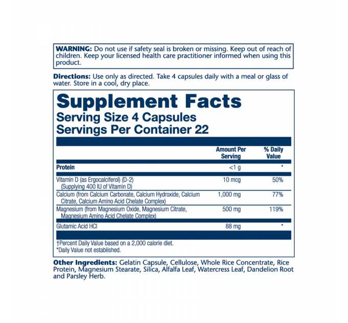 Calcium & Magnesium Amino Acid - 90 caps