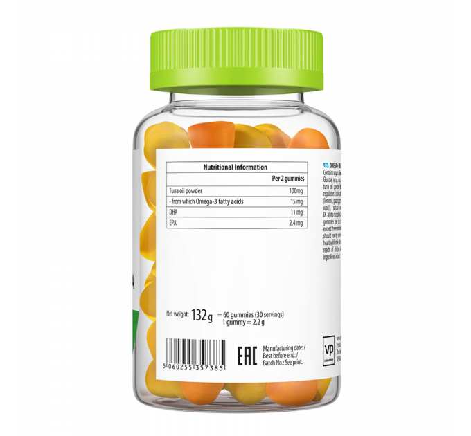 Omega 3 + DHA 60 gummies