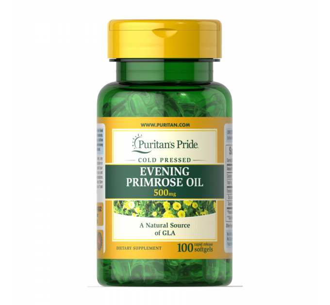 Evening Primrose Oil 500 mg with GLA - 100 Softgels